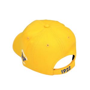 Sigma Gamma Rho SGRho Crest Cap Gold 20 lana 80 acrilico acrilico scudo greco ricamato anteriore posteriore regolabile sorellanza cappello - Product Image 2