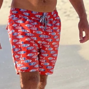 OEM personnalisé sublimé en nylon maillots de bain pour hommes imprimer tendance à la mode maillots de bain shorts de plage pour hommes - Product Image 4