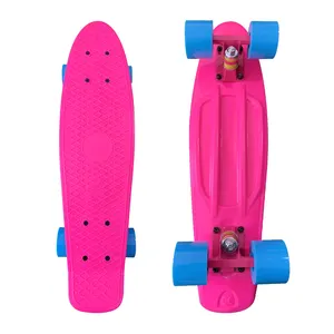 Good Quality Plastic skateboard in 22 x 6 Inch custom logo peny Skate board for Cruiser Fish Skate Different Colors