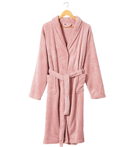 Albornoz de tela de rizo 100% de estilo informal para hombre, ropa de dormir ligera y esponjosa con cuello chal, vestido de dormir cálido y suave - Product Image 6