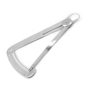 Iwanson Dental Gauge Crown Caliper Messung Edelstahl Kieferorthopädie Dental Caliper Lineal Metall Crown Gauge