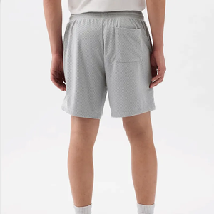 Pantalones cortos de malla de baloncesto de poliéster 100%, entrenamiento de secado rápido, entrenamiento atlético, ropa de calle Vintage, bolsillo con cremallera medio - Product Image 5