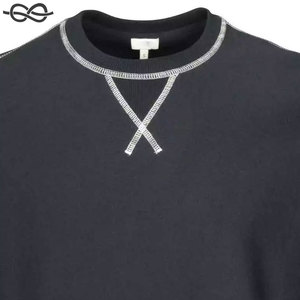 เสื้อสเวตเตอร์คอกลมแบบถักมีฮู้ดผ้าหนาคอตตอนคอมบ์สวมใส่สบายผ้าเทอร์รี่แบบสวมหัวสำหรับฤดูใบไม้ผลิ - Product Image 6