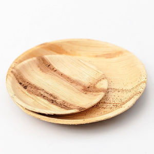 Platos desechables redondos compostables biodegradables, vajilla ecológica para fiestas, bodas, eventos y uso doméstico - Product Image 1