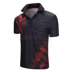 เสื้อโปโลลำลองผู้ชายลายพื้นระบายอากาศ, เสื้อยืดผ้าฝ้ายทำจากปากีสถานพลัสไซส์ - Product Image 3