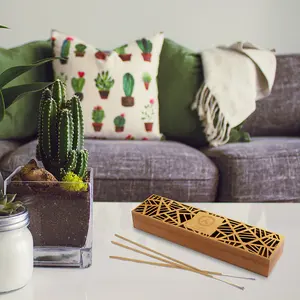 Support d'encens en bois Sheesham de conception multitâche exclusif, disponible au prix de gros - Product Image 6