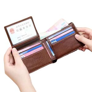 Nueva Cartera de Cuero Genuino Clásica para Hombre, Diseño Delgado y Plegable, con Múltiples Ranuras para Tarjetas, Ligera - Product Image 5