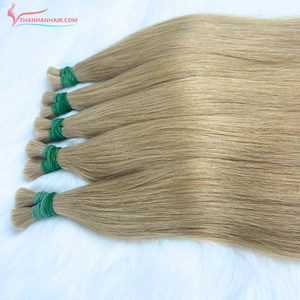 Meilleure vente Extensions de cheveux Remy vietnamiens couleur cuticule vierge en vrac 100g Double tirage prêt à expédier - Product Image 1