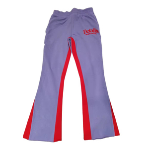 Pantalon de survêtement évasé pour homme de qualité supérieure, taille mi-haute, avec logo personnalisé, coupe droite, léger, décontracté, respirant, en toile - Product Image 2