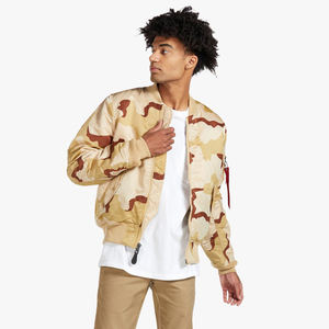 Chaqueta de bombardero de lana con cuello levantado para hombre más vendida 100% poliéster de buena calidad con logotipo frontal para la temporada de invierno al por mayor - Product Image 5