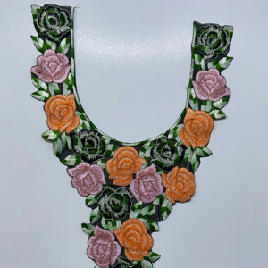 Majestuoso cuello de tela de red con elegante bordado de lentejuelas para vestido indio Sari Kurti y sastrería de blusa - Product Image 1