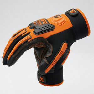 Gants de sécurité anti-impact en coton/spandex personnalisés, anti-vibration, pour mécaniciens pétroliers et gaziers, usage industriel intensif - Product Image 3