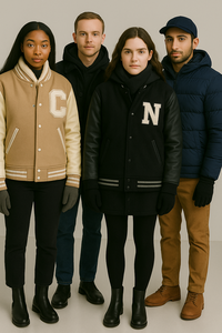 Chaqueta de béisbol de invierno para hombre, chaquetas universitarias de talla grande con bordado de chenilla personalizado para hombre - Product Image 2