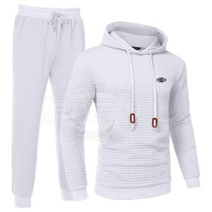 Survêtements pour hommes décontractés à capuche d'hiver personnalisés de haute qualité, 100% coton, écologiques, vêtements de sport tendance en stock - Product Image 2