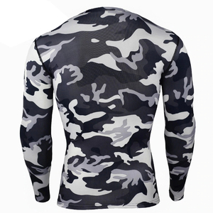 Camiseta de Compresión de Manga Larga para Hombre, Protección UV, Ropa de Entrenamiento, Venta al Por Mayor - Product Image 4