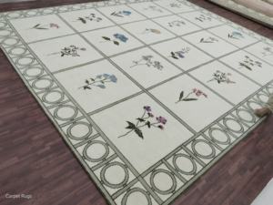 Alfombra de oración Oushak de marfil melocotón antiguo, juego de alfombras de lujo para el hogar para sala de estar, algodón hecho a mano, pedido mínimo de 1 pieza - Product Image 4