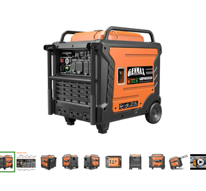 Générateur onduleur à double carburant Attractive-Sales GM9000iED 50 Amp 7600W/9000W avec démarrage à distance et détecteur de CO, neuf - Product Image 2