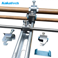 Pince de serrage de câble électrique galvanisée monobloc pour rail en C