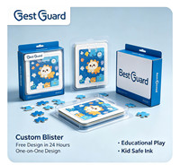 Emballage en blister plastique recyclable avec carte arrière, coque de présentation universelle pour figurines d'action