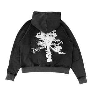 Custom high quality cotton Jacket For Young <b>Boy</b> Vintage Acid <b>Washed</b> Zip Up Hoodie Denim Jacket Fashion Design Free Size Jacket - Product Image 6