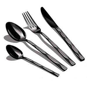 Stainless Steel Spoon Knife Fork Black Metal Cutlery Set High Quality and Best Manufacturing in Whole Sale Price Cutlery Set - Product Image 1