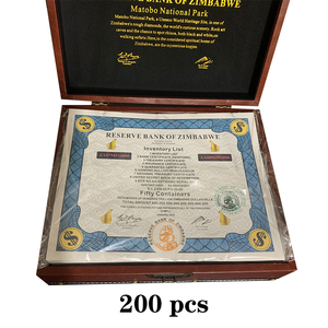 200 Billetes de Banco de Zimbabue de <span class=keywords><strong>Cincuenta</strong></span> Dólares, Rollos de Billetes de Papel con Diferentes Números de Serie, Coleccionables en Caja - Product Image 5
