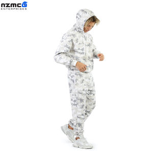 ชุดวอร์มผ้าไนลอนเนื้อหนาสำหรับผู้ชายกางเกงกีฬาพิมพ์ลายแห้งเร็วชุดวอร์มออกกำลังกายสีพื้น - Product Image 5