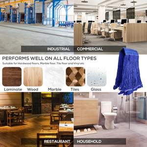 Nouvelle serpillière de nettoyage robuste en bois écologique et durable avec essoreur intégré, modèle 2025, prix abordable, clip en plastique léger - Product Image 2