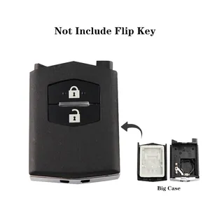 2/3 bouton pliant Flip voiture clé coque Fob étui avec lame non coupée pour Mazda 2 3 5 6 RX8 MX5 M6 CX5 télécommande - Product Image 3