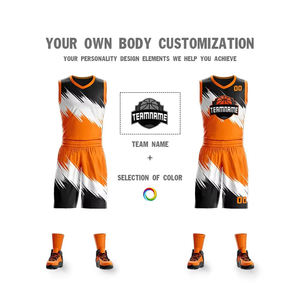 ชุดบาสเก็ตบอลสำหรับเยาวชนและผู้ใหญ่ชุดบาสเก็ตบอลพิมพ์ลายโลโก้ตามสั่ง - Product Image 3