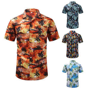 Camisa Hawaiana de Manga Corta para Hombre de Alta Calidad, Secado Rápido, Transpirable, Anti-Pilling, Estampado por Sublimación, 100% Poliéster - Product Image 1