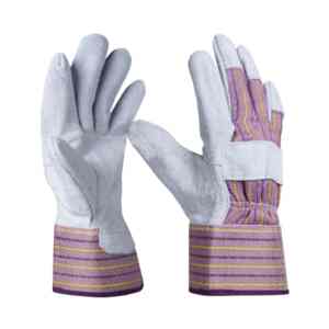 Guantes de cuero de alta resistencia reforzados para resistencia a perforaciones y protección de agarre en trabajos de construcción e industriales - Product Image 3