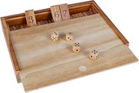Classico rustico in legno educativo chiuso la scatola 4 in una fila gioco di strategia Set con dadi per i bambini in famiglia e in viaggio