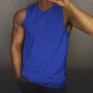Camiseta sin mangas de gimnasio Lisa informal de alta calidad, camiseta sin mangas de verano con estilo Premium, camiseta sin mangas transpirable personalizada de algodón 100% para hombre - Product Image 2