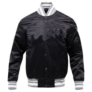 Chaqueta Universitaria de Satén con Logotipo Personalizado Unisex para Hombre, Chaqueta Bordada de Béisbol y Liga de Estilo Vintage Personalizada para Hombre - Product Image 3