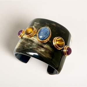 Brazaletes de Cuerno de Búfalo Ecológicos Hechos a Mano, Material Orgánico, Tamaño Personalizado, Joyería Étnica de Moda al por Mayor - Product Image 2