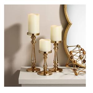 Portavelas con cristal a prueba de viento, diseño curvo, decoración del hogar - Product Image 4