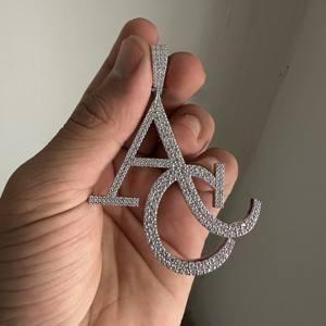 Colgantes de Diamantes VVS Personalizados, Dijes Finos con Certificación IGI, Chapados en Oro, Plata S925, Colgante de Lujo para Hombre, para Fiestas - Product Image 6