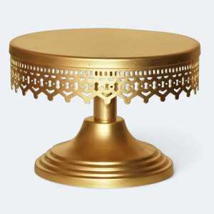 Maaz Collections, soporte de pastel de decoración de fiesta negro hecho a mano, herramienta de pastel de boda de Metal de madera con recubrimiento en polvo de alta calidad, INS personalizable - Product Image 1