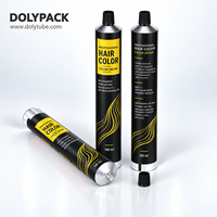 Tube pliable en aluminium personnalisé vide D32x175mm 100ml pour crème colorante capillaire, pâte, ou emballage de lotion solaire SPF50