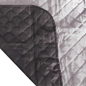 Copridivano trapuntato doppio lato 3 posti tessuto grigio/grigio chiaro resistente ai graffi da 170 cm con braccioli - Product Image 2