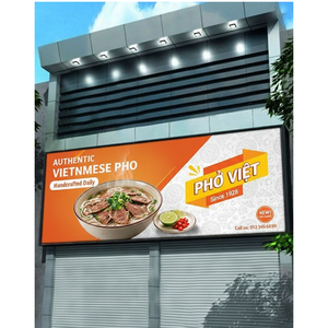 ป้ายโฆษณากลางแจ้งแบบกำหนดเอง | ป้ายโฆษณาแบบพิมพ์ยูวีขนาดใหญ่ | ป้ายแบนเนอร์ HIFLEX - Product Image 1