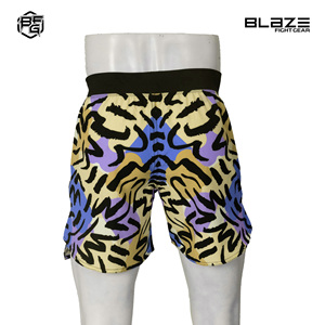 Pantalones cortos de gimnasio MMA para hombre de calle alta personalizados OEM pantalones cortos de entrenamiento BJJ ecológicos de alta calidad cintura elástica sublimación Logo impreso - Product Image 3