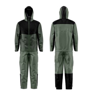 Personnalisé 450g Imperméable Hommes Coupe-Vent Sportswear Veste À Capuche Coupe-Vent Broderie Patchwork Mode Couverture De Pluie Extérieure - Product Image 3