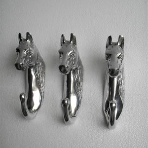 ตะขอแขวนเสื้อโค้ทติดผนังสำหรับห้องน้ำและห้องนอนตะขอแขวนผนังอลูมิเนียมรูปม้าขายดี - Product Image 3