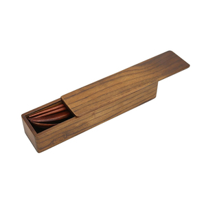 <b>Wooden</b> <b>Box</b> Package 410SS Mirror Polish Bamboo PS Handle Cutlery Steak Knife Dinner Fork Dessert <b>Tea</b> Spoon Flatware Set - Product Image 2