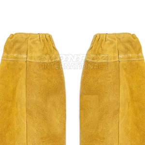ปลอกแขนเชื่อมหนังวัวพรีเมี่ยม, อุปกรณ์ด้านความปลอดภัยปลอกแขนสำหรับงานเชื่อมหนังป้องกันไฟ - Product Image 3