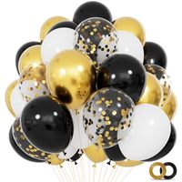 Ballons en latex remplis de confettis festifs, globos de haute qualité garnis de confettis pour une décoration de fête époustouflante