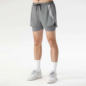 OEM Men's High Street Gym <b>Shorts</b> Casual Breathable Quick Dry Comfort Double Layer Running <b>Short</b> Elastic Waist Workout <b>Jogger</b> - Product Image 2
