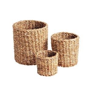 Ensemble de jardinières en jute Boho, pot de pépinière de couleur naturelle fait à la main, 5 pièces, forme forte, biodégradable unique, ODM/OEM accepté - Product Image 4